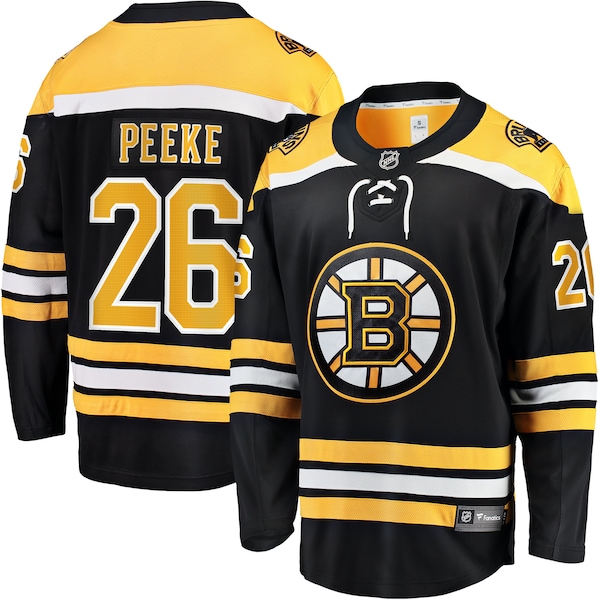 Andrew Peeke Boston Bruins  Home Breakaway Jersey - Black