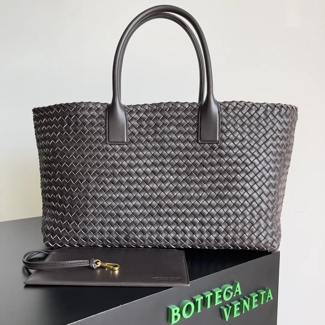 Bottega Veneta Intrecciato Woven Leather Cabat Tote Bag product photo from LabelPicks