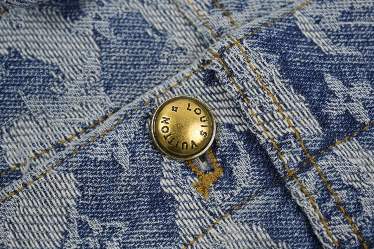 Louis Vuitton Blue Grey Camouflage Denim Jacket product photo from LabelPicks