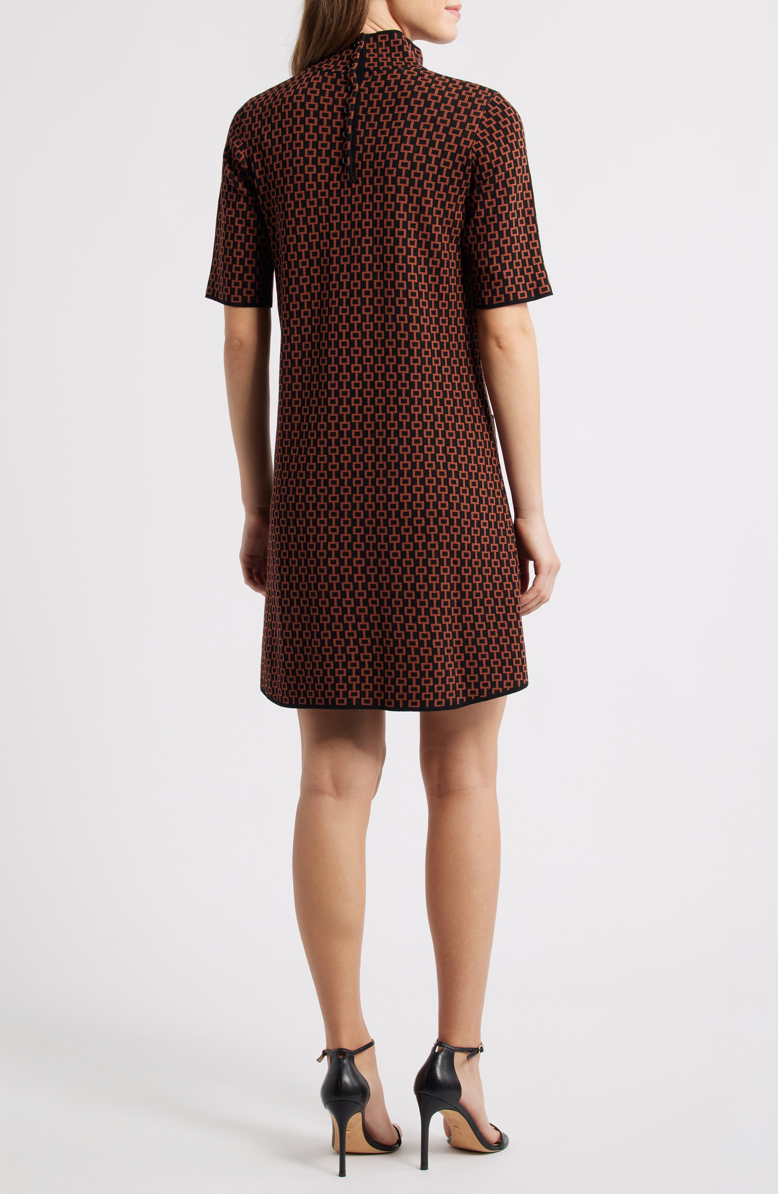 Julia Jordan Geo Print Sweater Dress