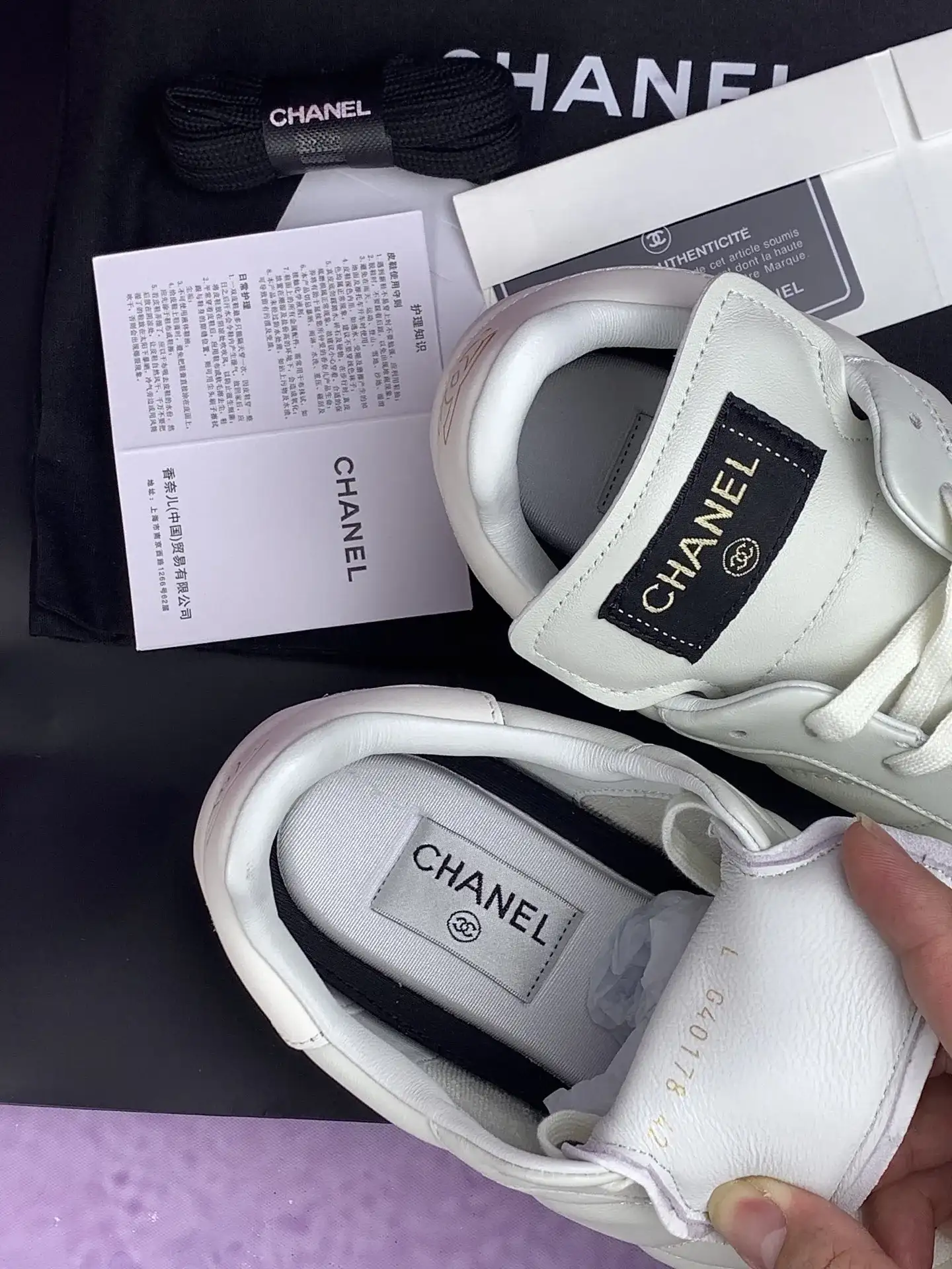 CHANEL Sneakers Calfskin & Suede Goatskin product photo from LabelPicks