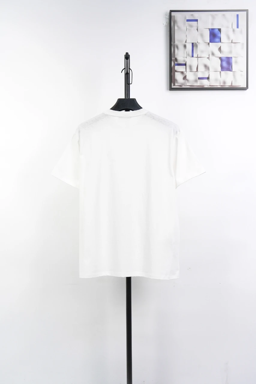 Prada White Distressed Badge Embroidered T-Shirt product photo from LabelPicks