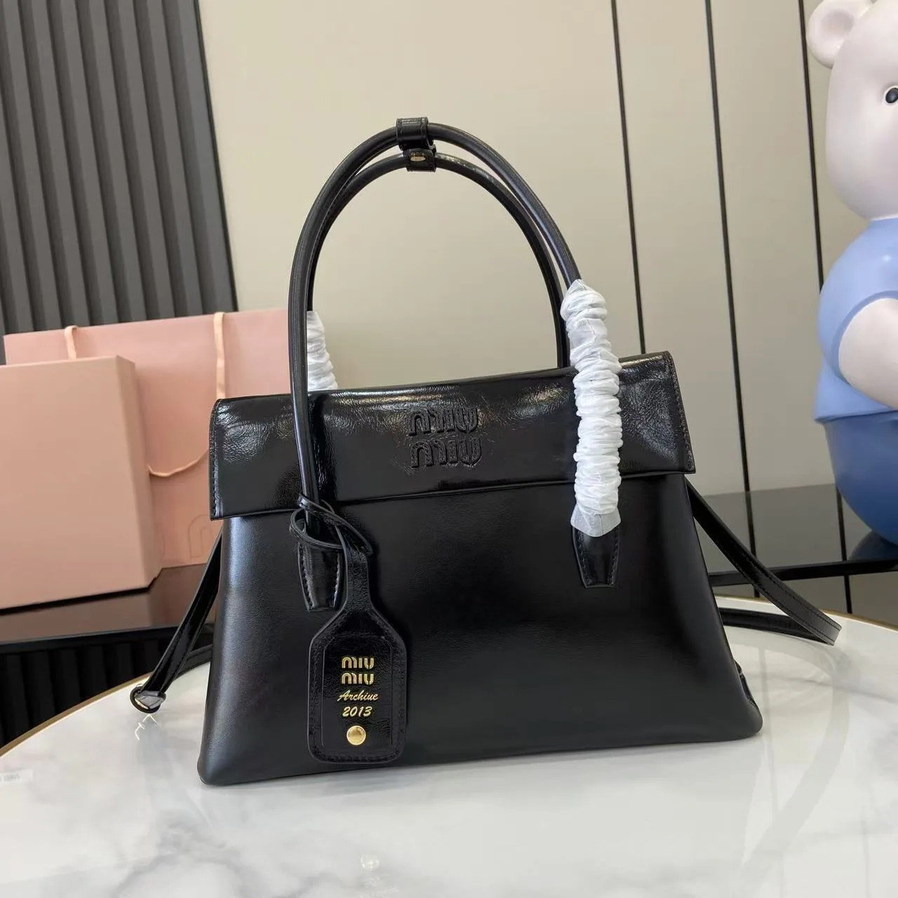 Miu Miu Calfskin Top Handle Bag product photo from LabelPicks