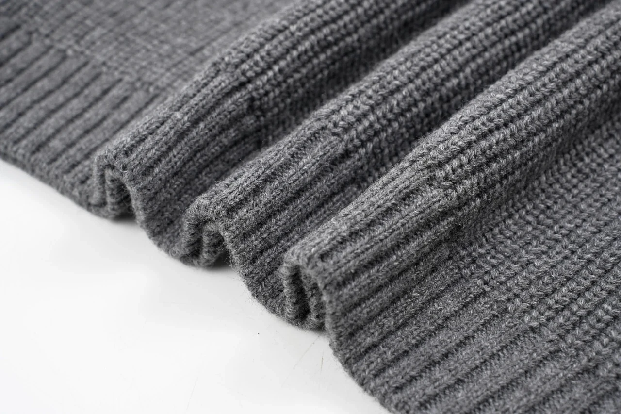 Miu Miu Grey White Trim Logo V Neck Sweater product photo from LabelPicks