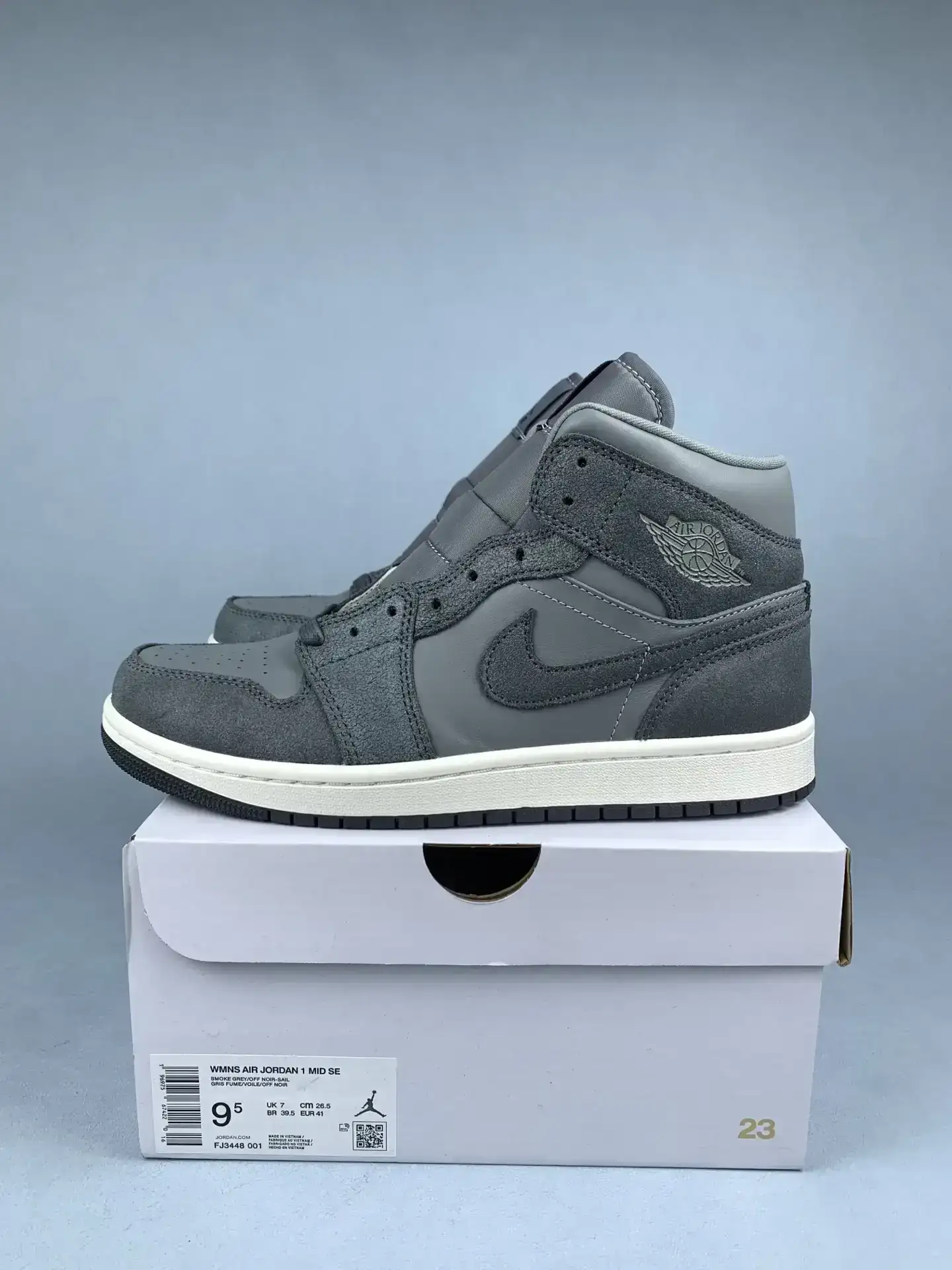 Air Jordan 1 Mid SE “Distressed Smoke Grey” Shoes product photo from LabelPicks