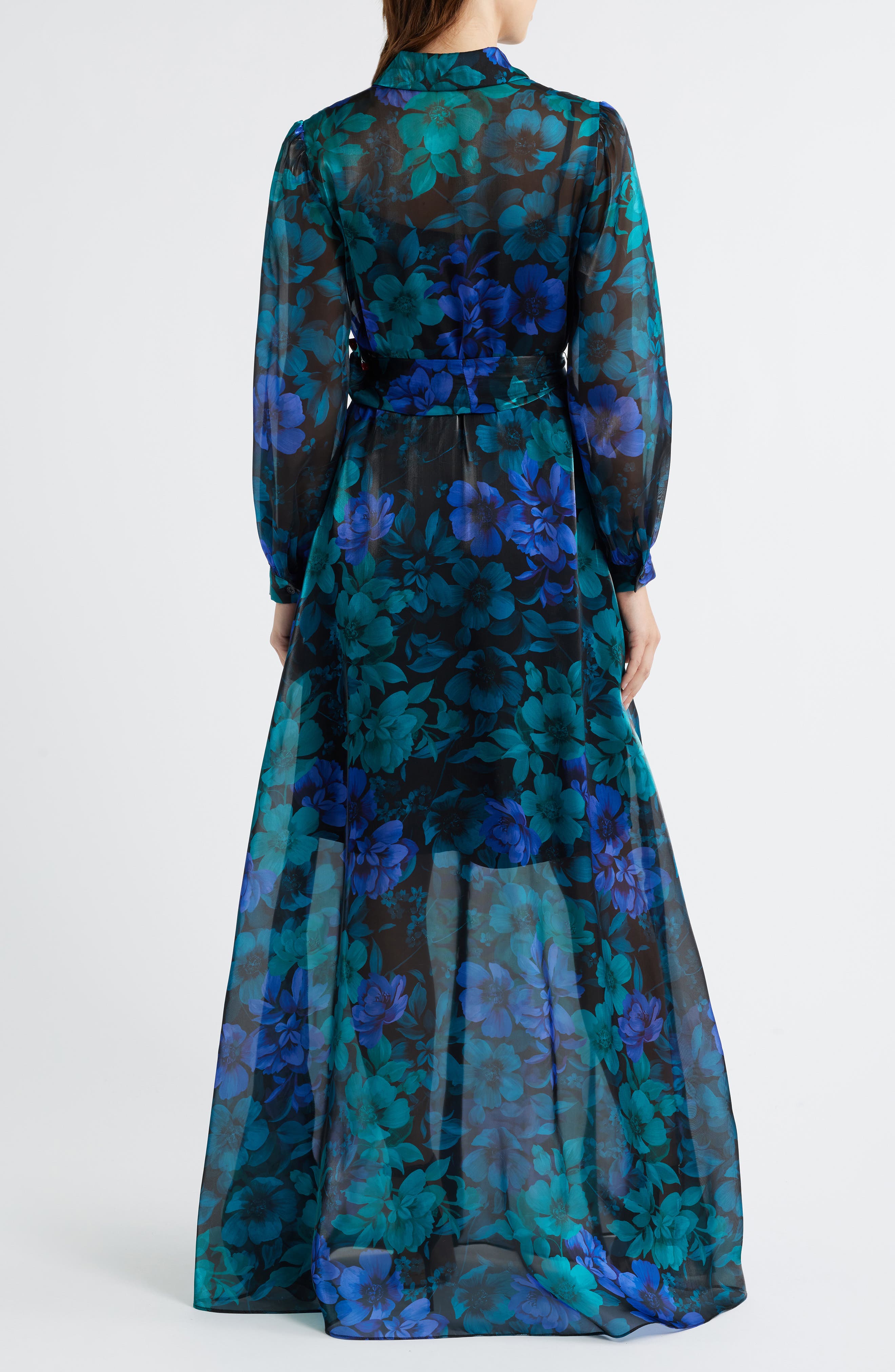 Julia Jordan Floral Print Long Sleeve Shirtdress