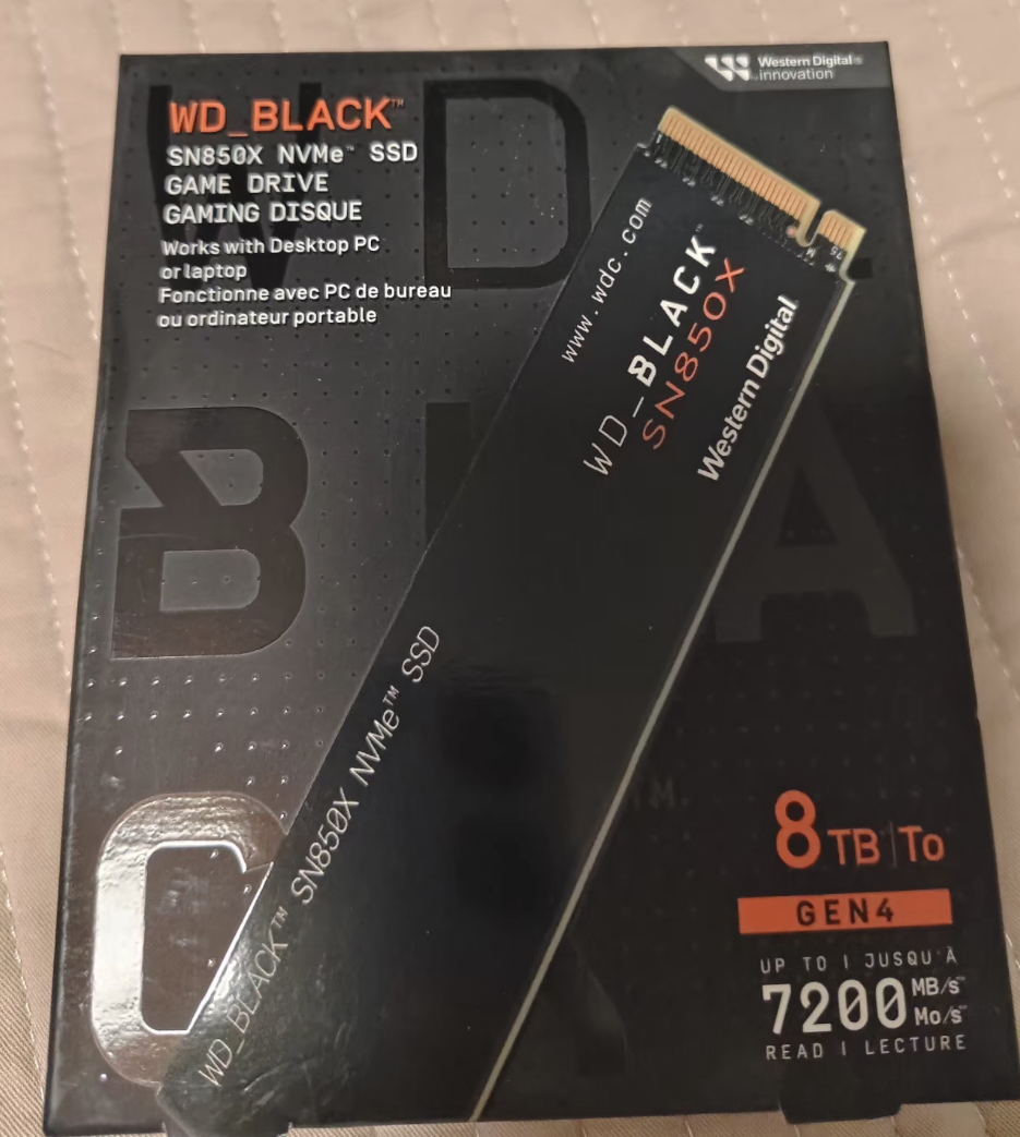 WD Black SN850X 8TB SSD NVMe Brand New PCIE-4.0 - GreshamTech