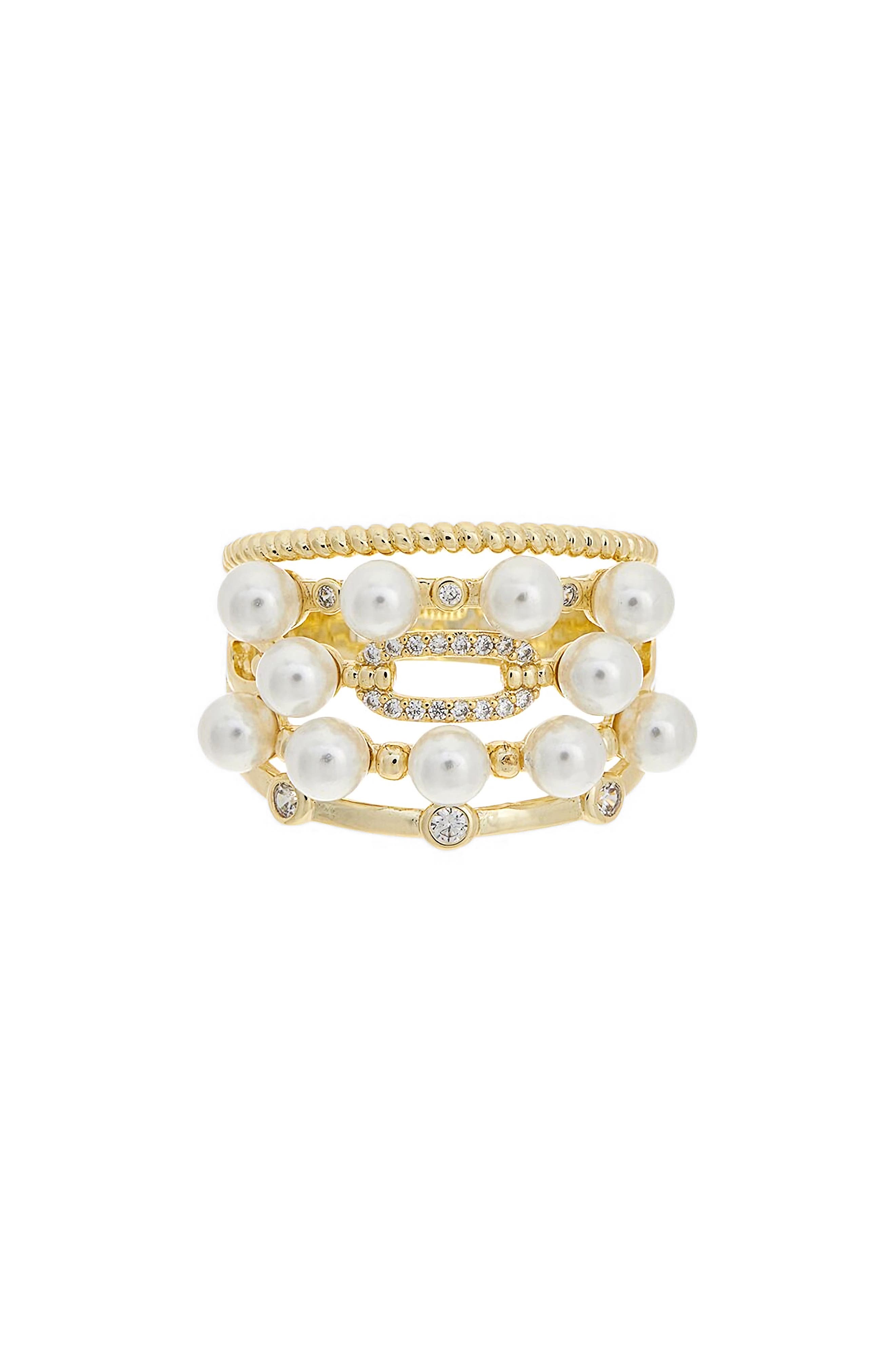 Juvell Faux Pearl Ring