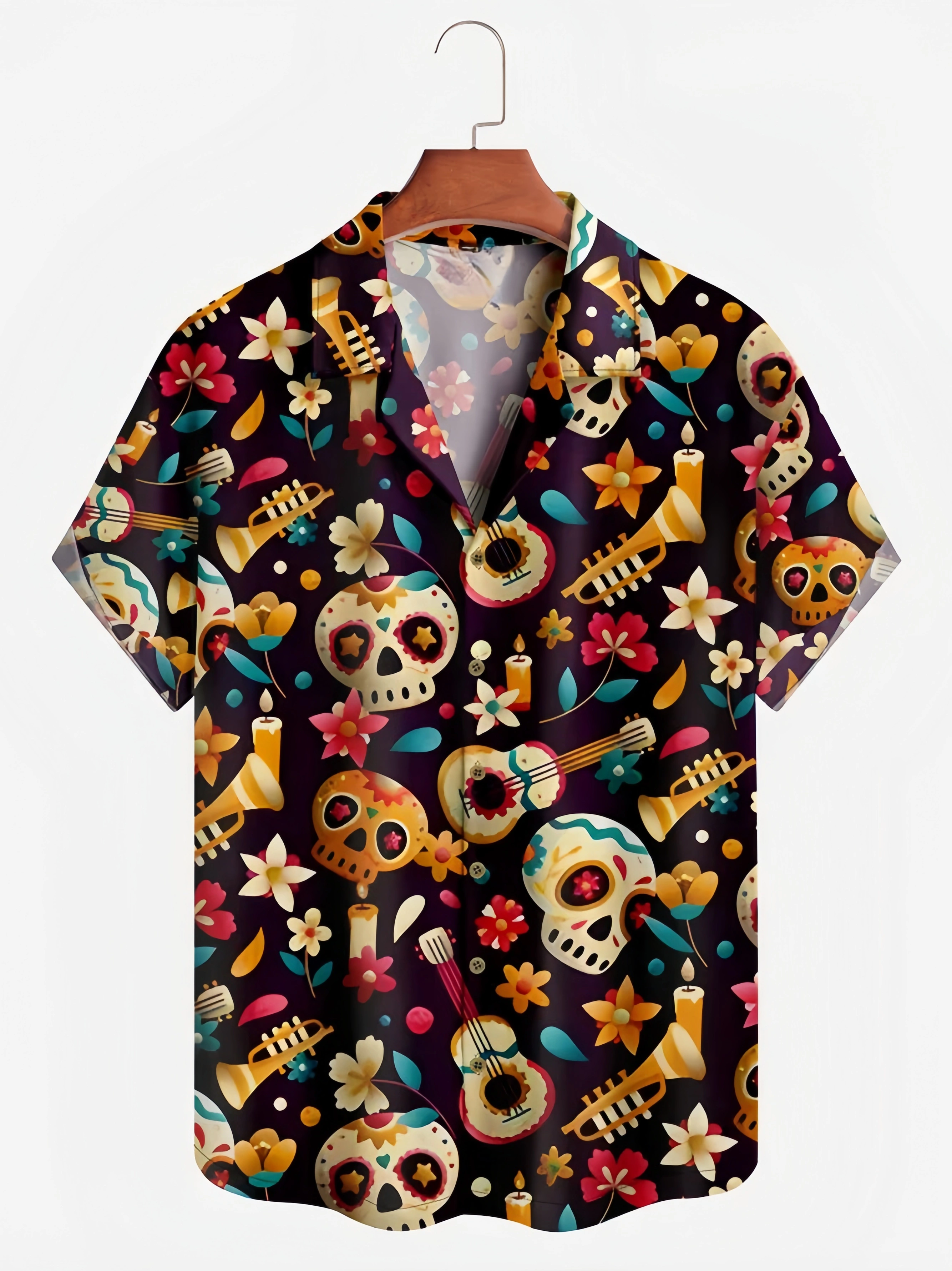 Día de Muertos Aloha Shirt