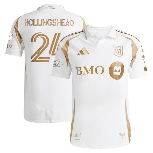 Ryan Hollingshead LAFC adidas 2025 Secondary Authentic Player Jersey - White