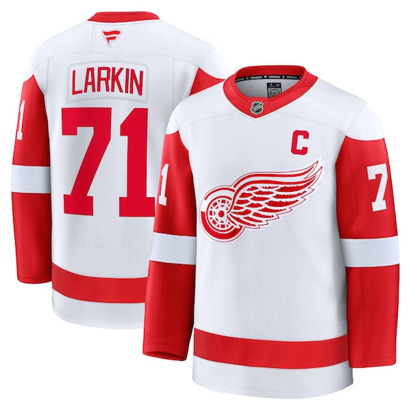 Dylan Larkin Detroit Red Wings  Away Premium Jersey - White/Red