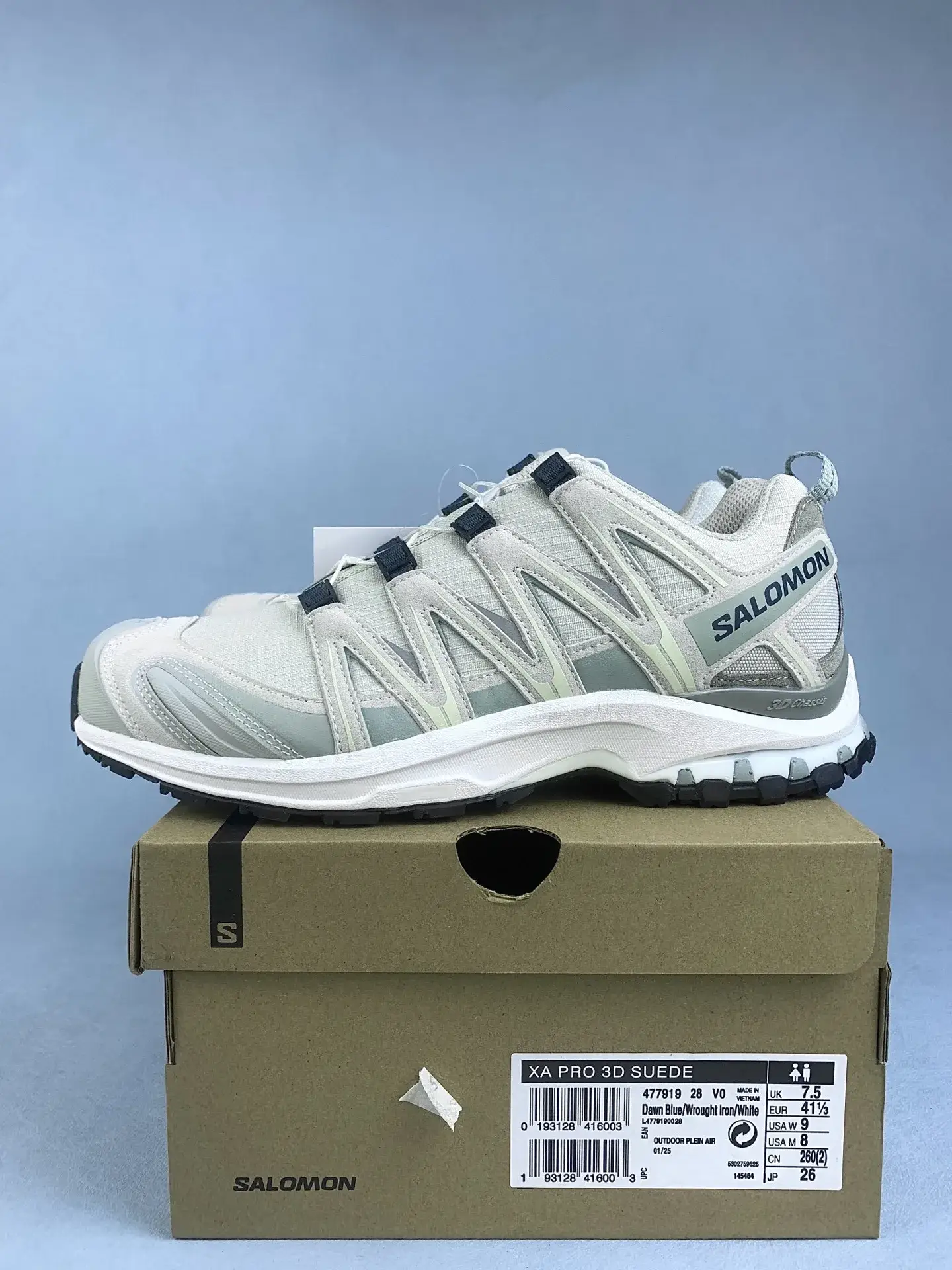 Salomon XA Pro 3D SUEDE “Dawn Blue Wrought Iron” Shoes product photo from LabelPicks