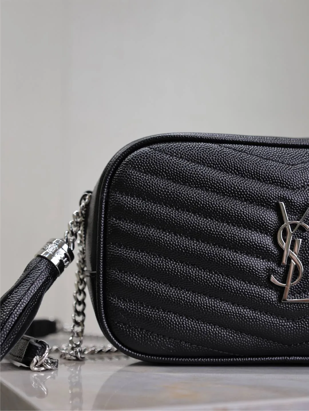 Saint Laurent Black Calfskin Shoulder Bag product photo from LabelPicks