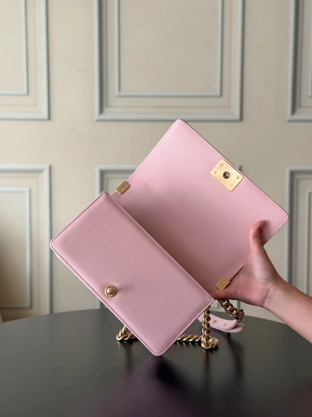 Chanel Pink Quilted Leather Shoulder Bag product photo from LabelPicks