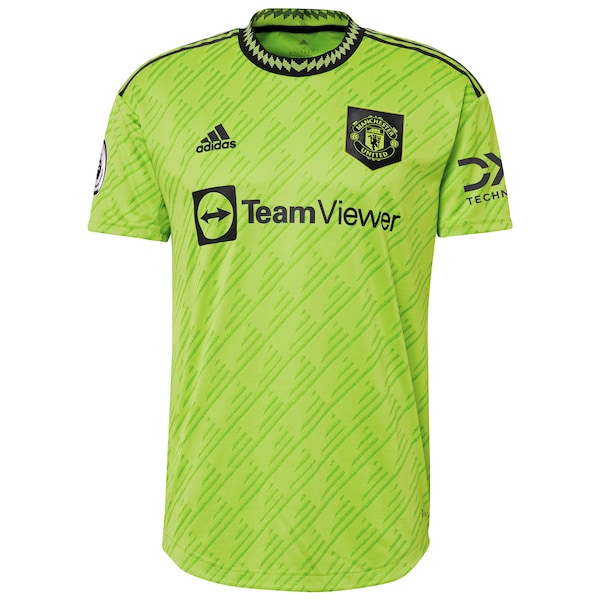 Harry Maguire Manchester United adidas 2022/23 Third Authentic Player Jersey - Neon Green