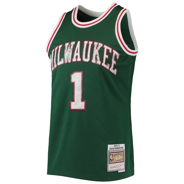 Oscar Robertson Milwaukee Bucks 1996/97 Hardwood Classics NBA 75th Anniversary Diamond Swingman Jersey - Green