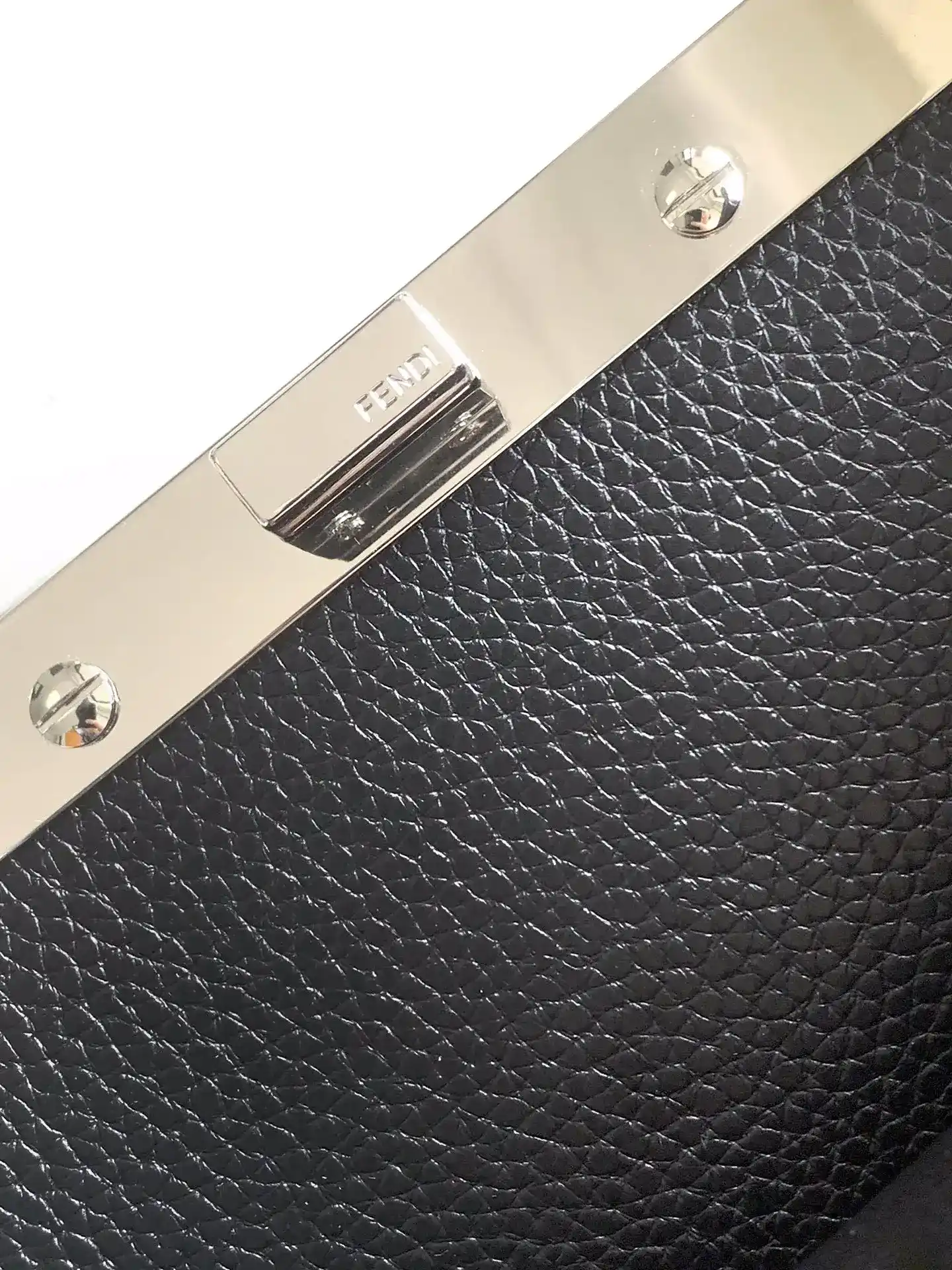 Fendi Black Peekaboo Calfskin Top Handle Bag product photo from LabelPicks