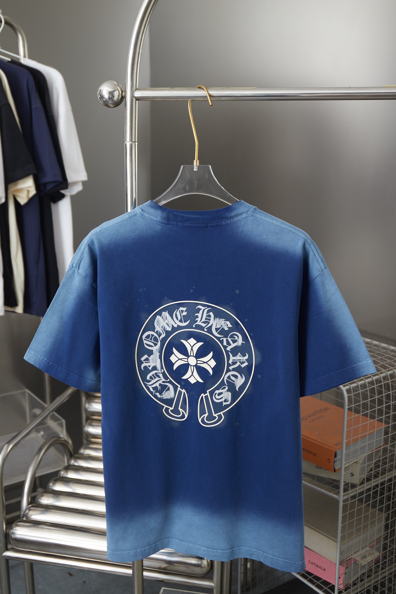 Three-dimensional Silicone Print Round Neck T-Shirt