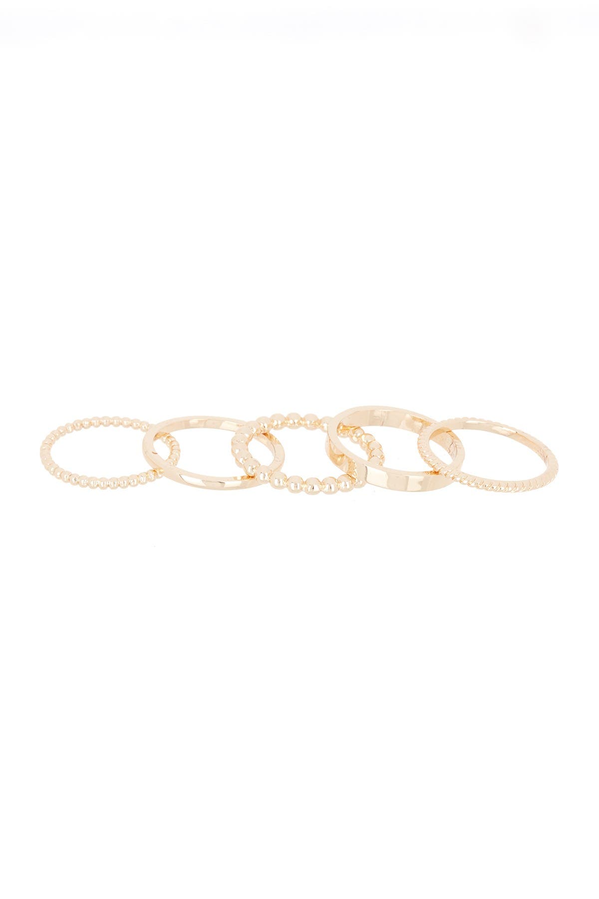 Nordstrom Mixed Texture Metal Ring Stack
