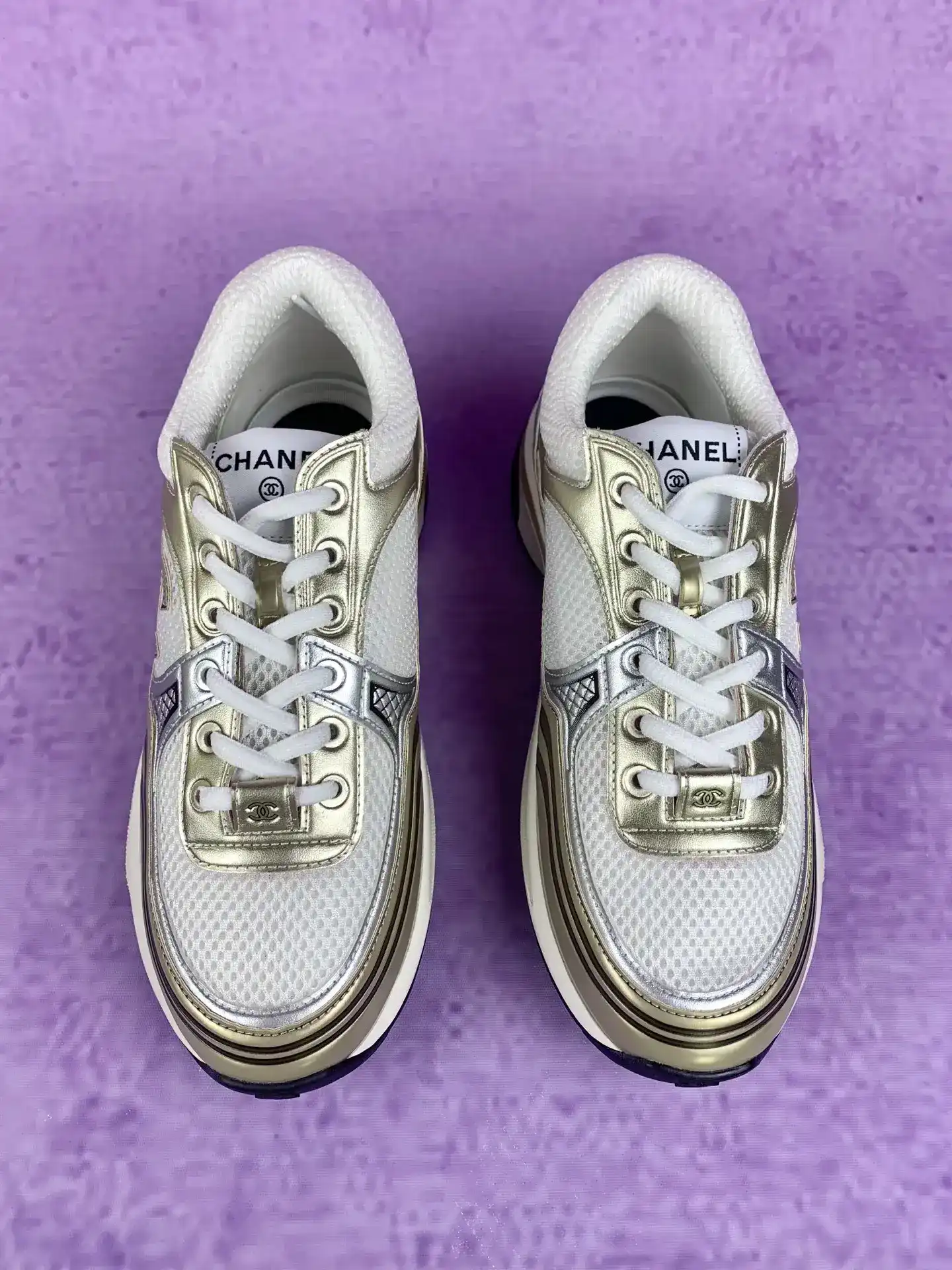 CHANEL Sneakers Fabric & Laminated product photo from LabelPicks
