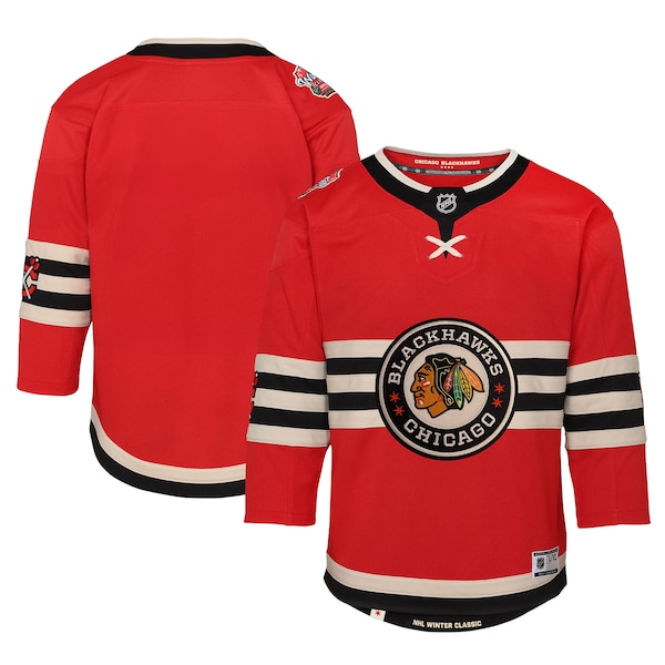 Chicago Blackhawks Youth 2025 NHL Winter Classic Premier Jersey - Red