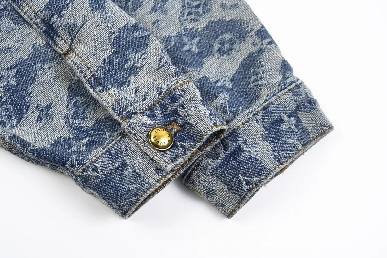 Louis Vuitton Blue Grey Camouflage Denim Jacket product photo from LabelPicks
