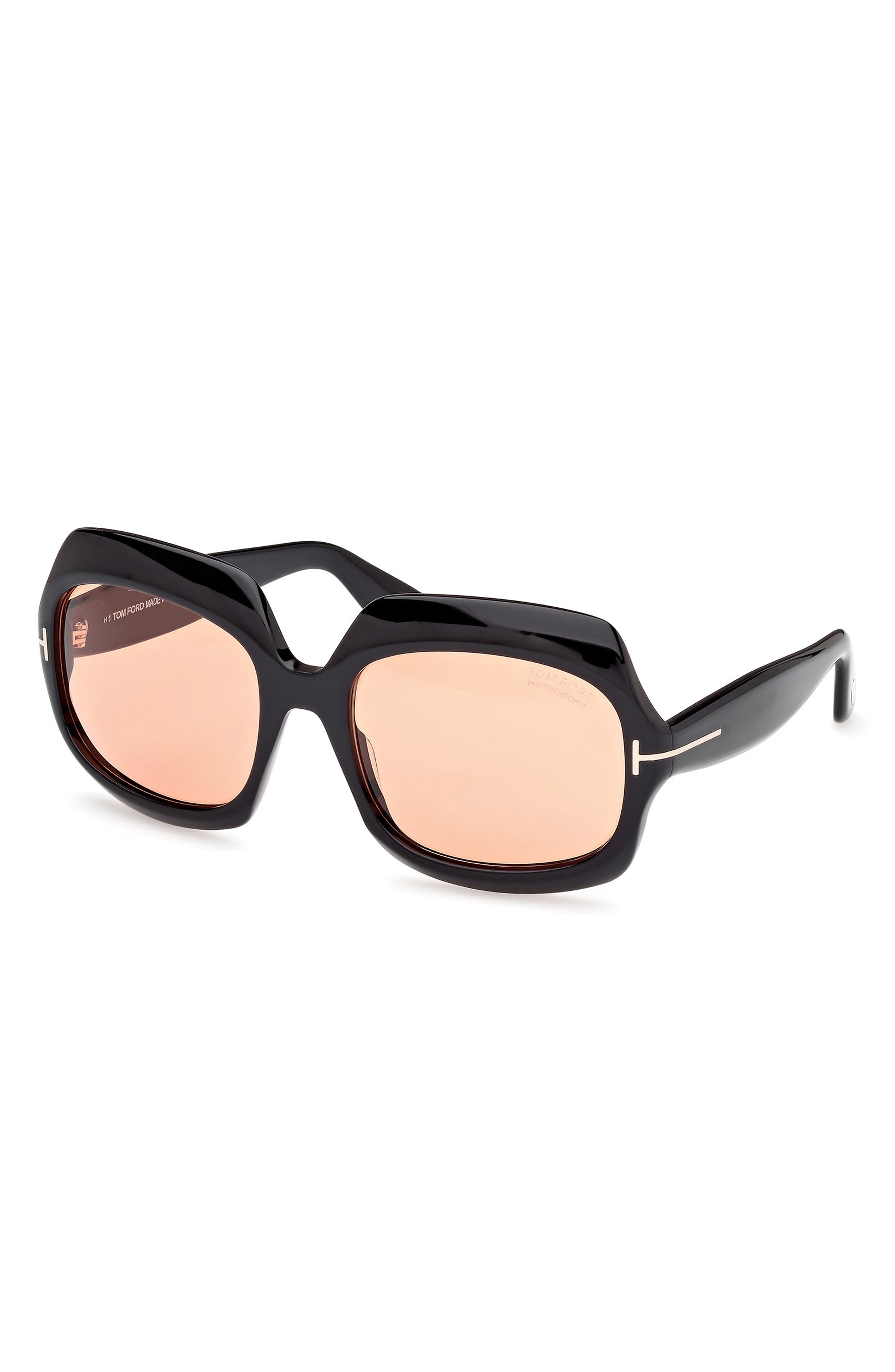TOM FORD Ren 60mm Geometric Sunglasses