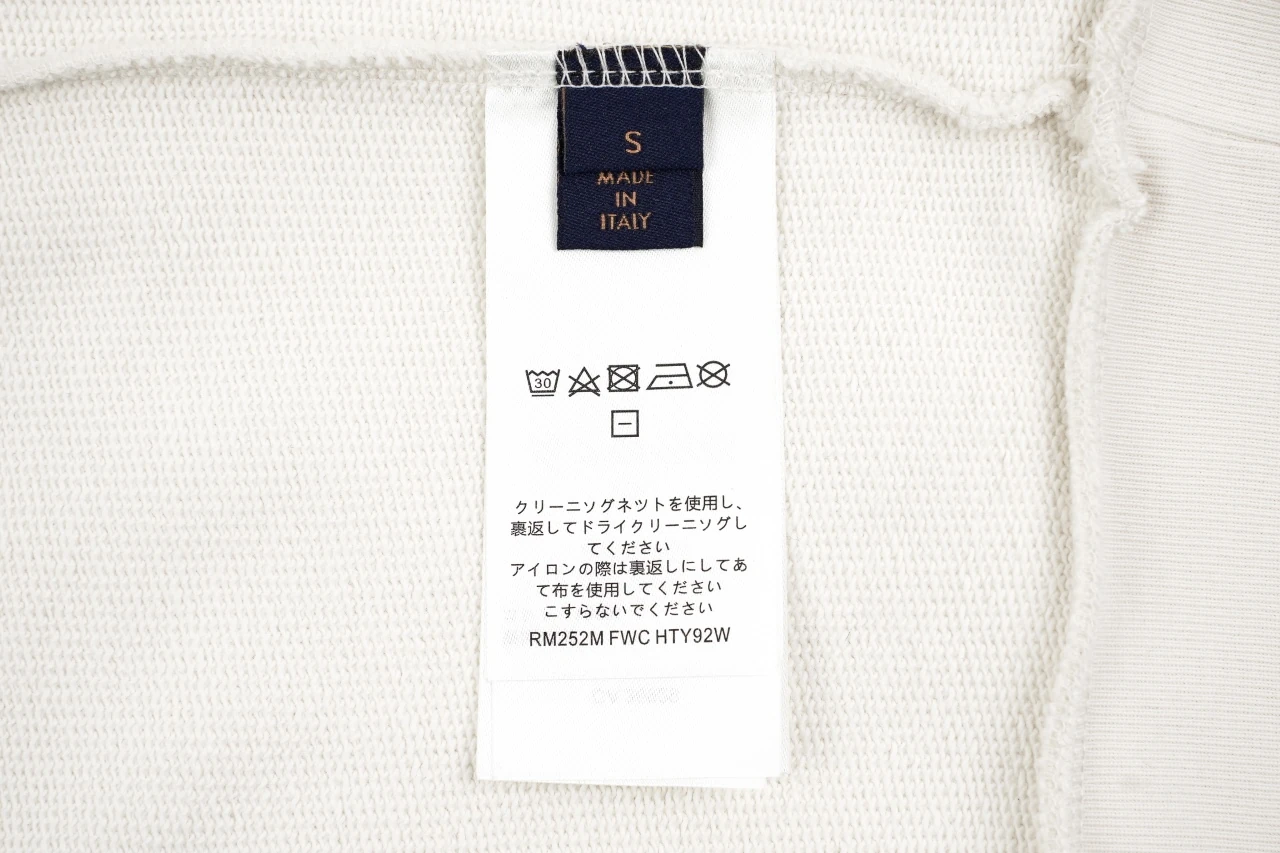 Louis Vuitton Off White Blue Graphic Print Hoodie product photo from LabelPicks