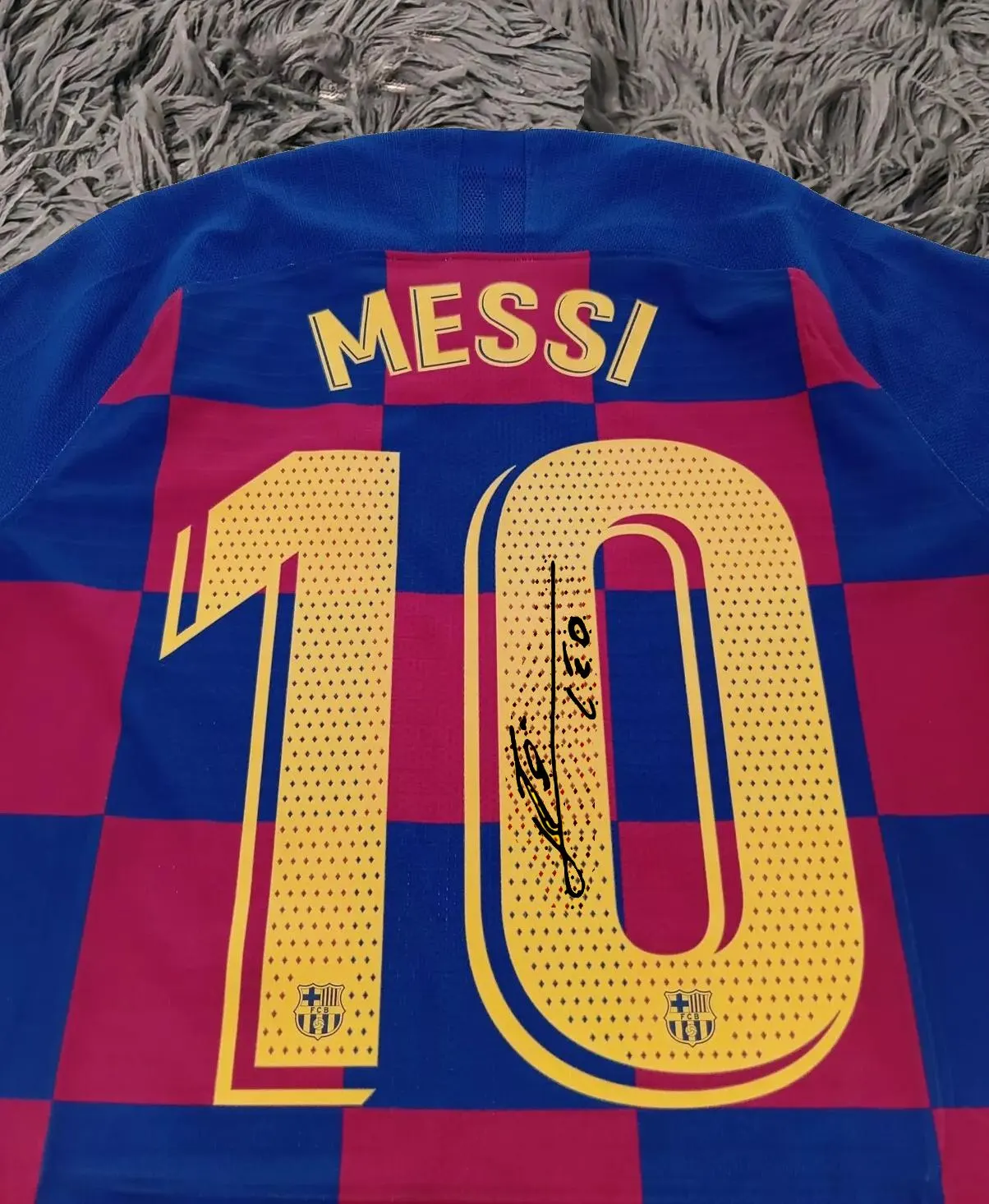 Lionel Messi SIGNED Barcelona 19/20 Home Jersey/Shirt - COA - Retro 2019