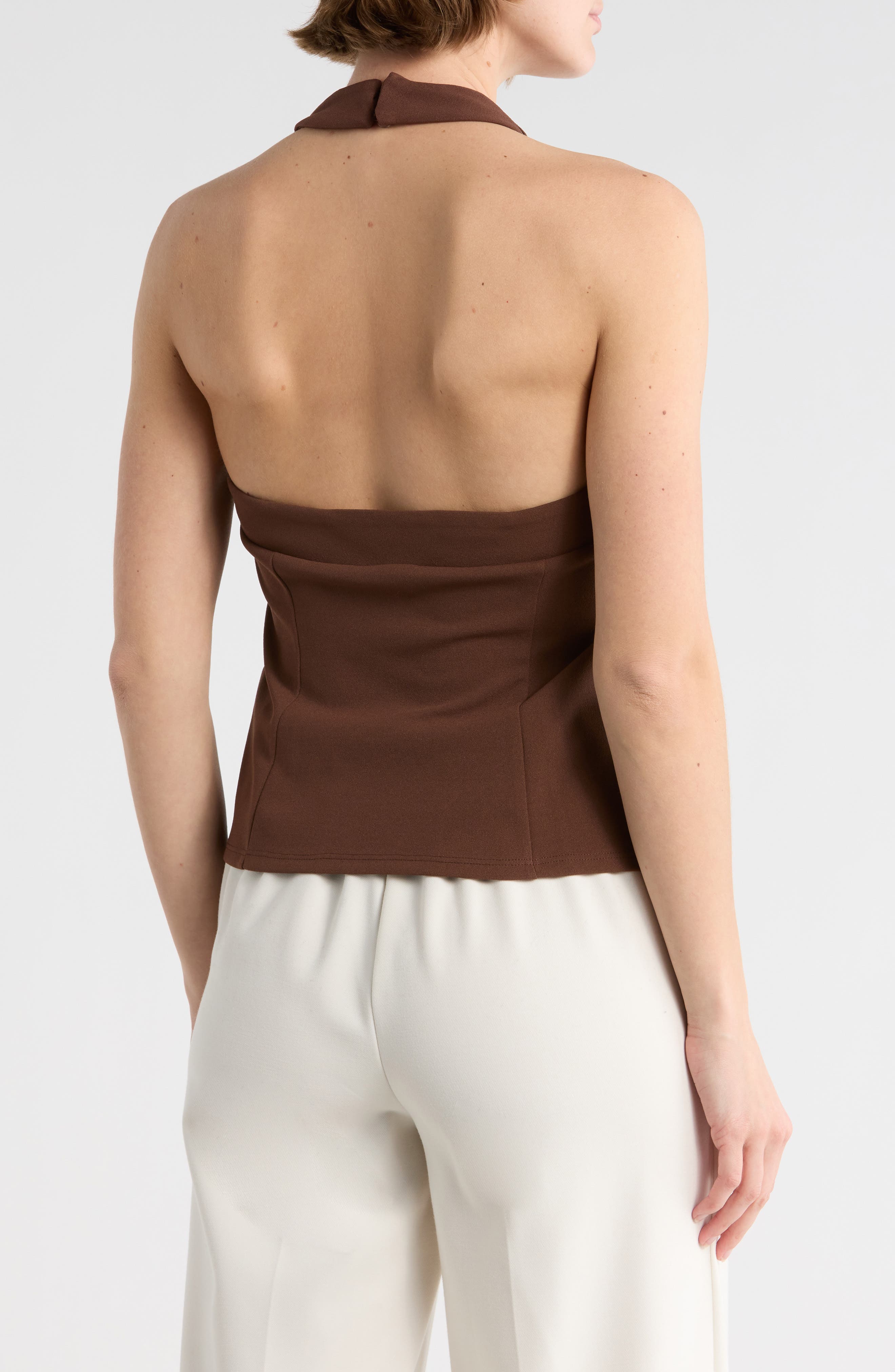Halogen® Square Neck Halter Top