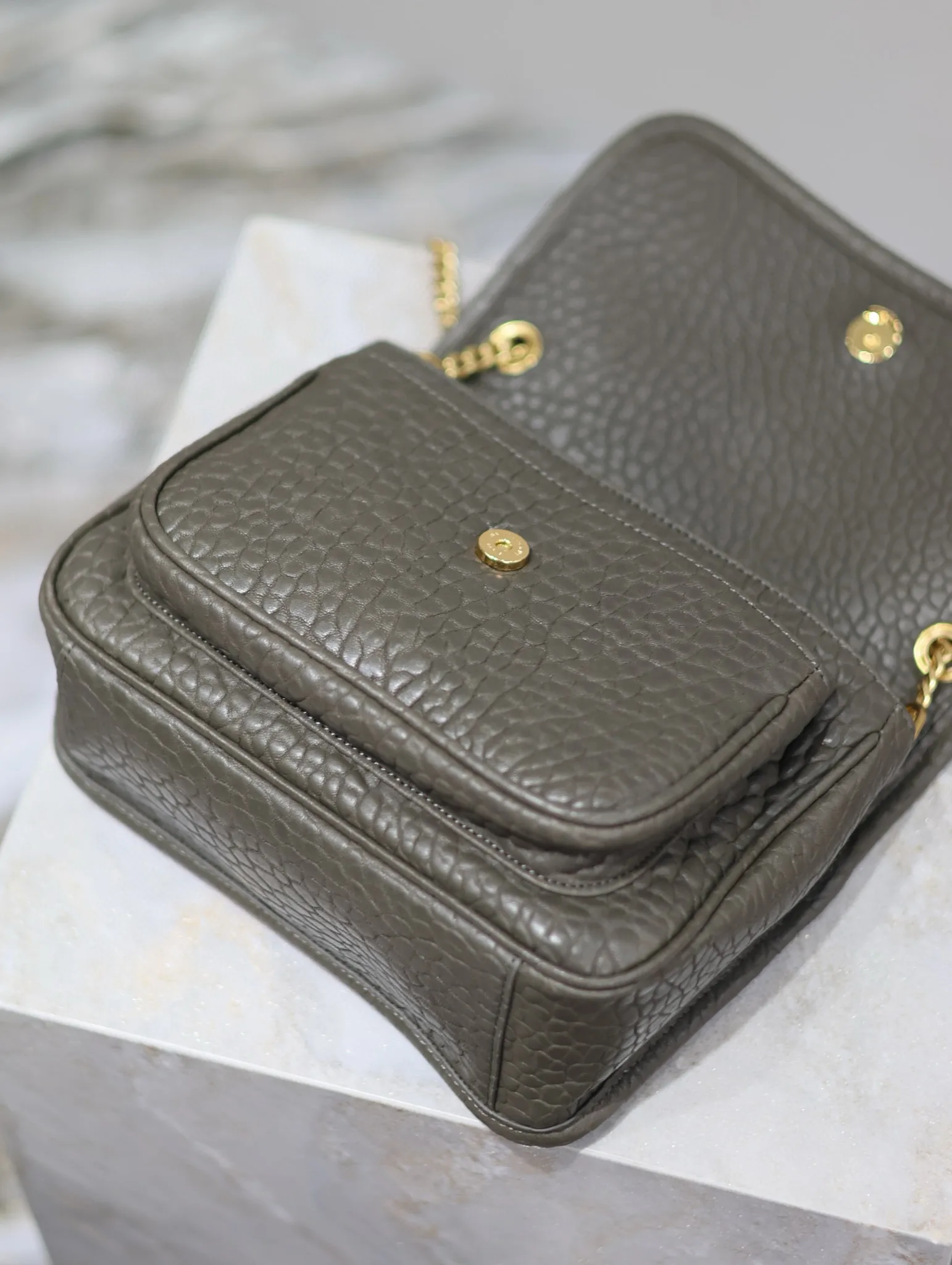 Saint Laurent Niki Green Lambskin Shoulder Bag product photo from LabelPicks