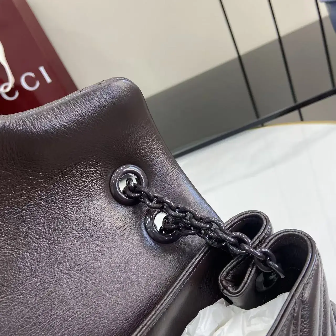 Gucci Marmont Brown GG Supreme Canvas Shoulder Bag product photo from LabelPicks