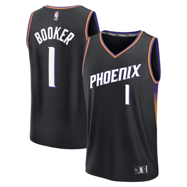 Devin Booker Phoenix Suns  Fast Break Jersey - Statement Edition - Black