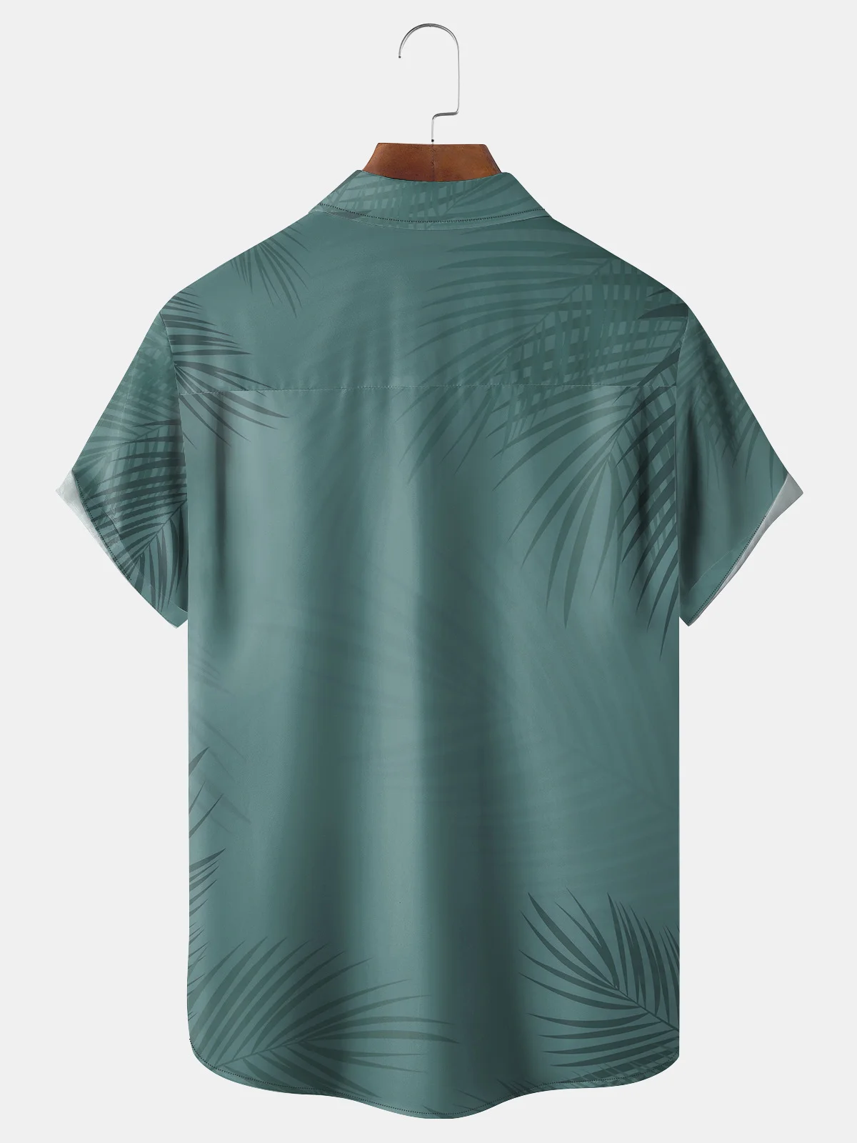 Coconut Tree Chest Pocket Short Sleeve Hawaiian Shirt
