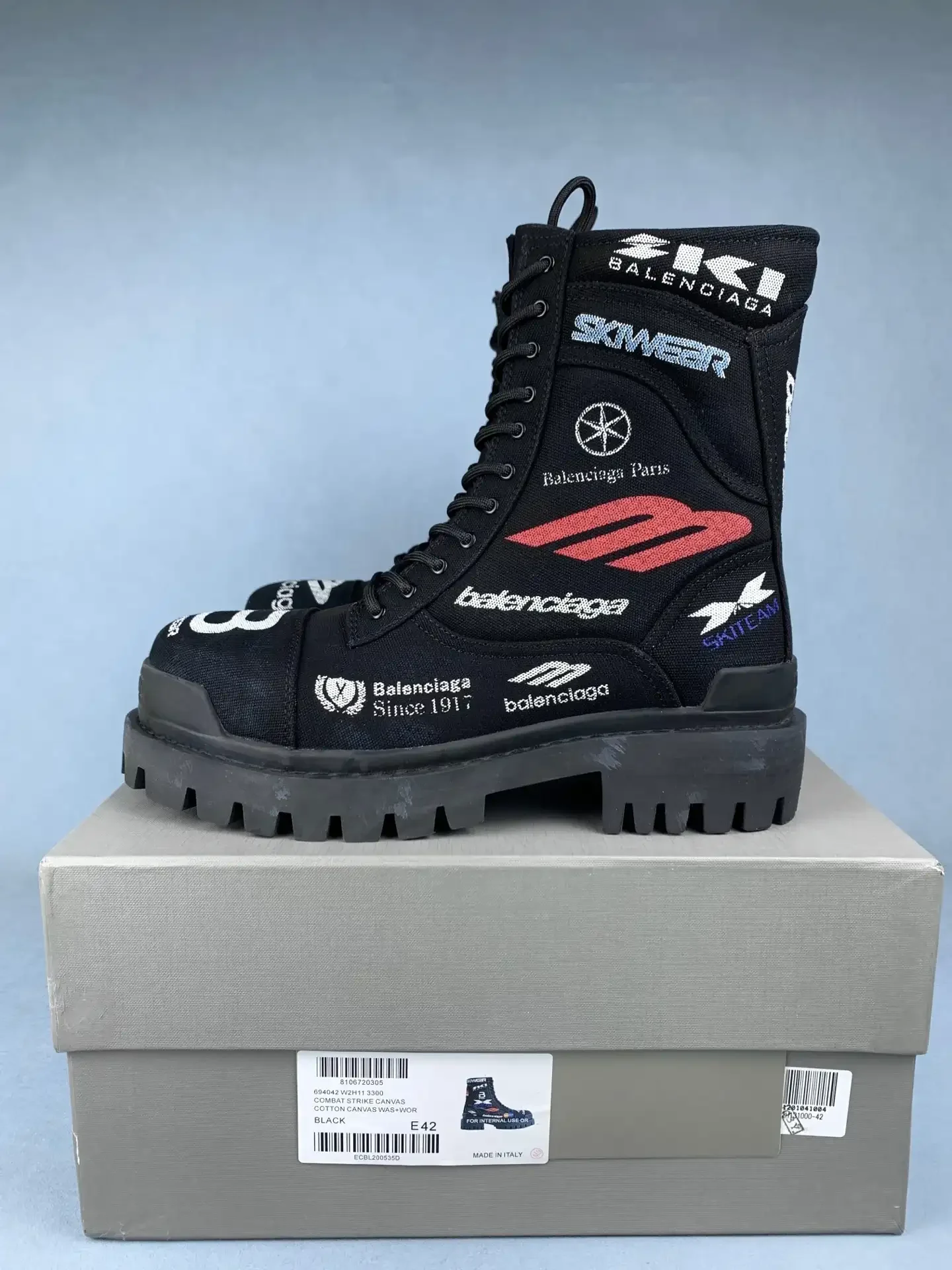 Combat Strike Boot in Black Graphic Print product photo from LabelPicks
