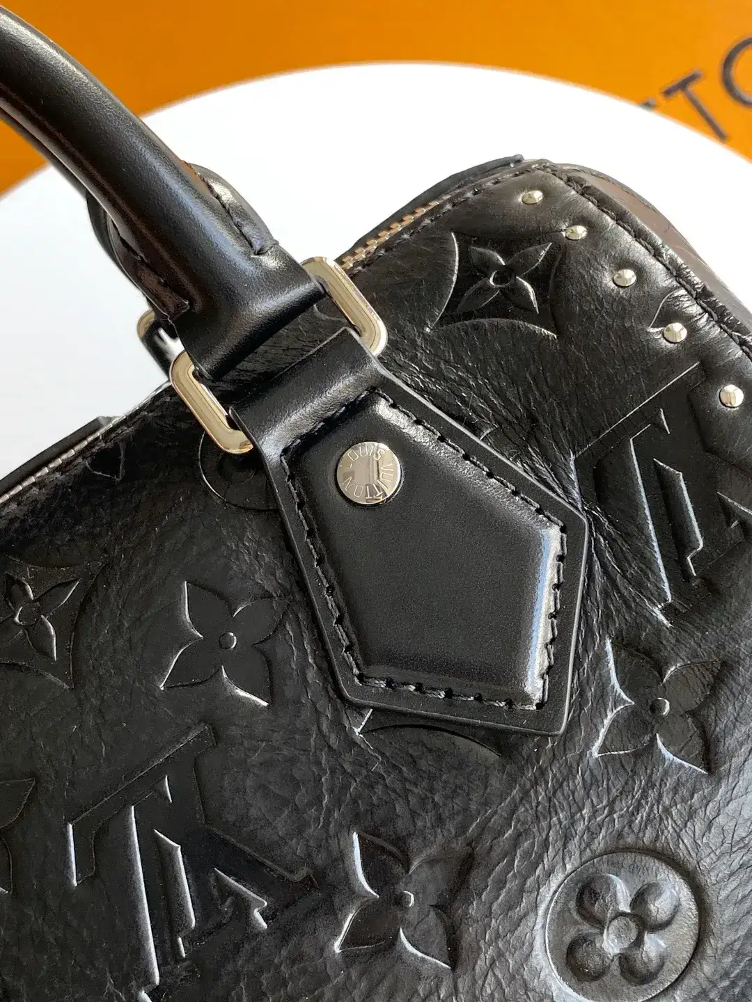 Louis Vuitton Black Speedy Calfskin Top Handle Bag product photo from LabelPicks