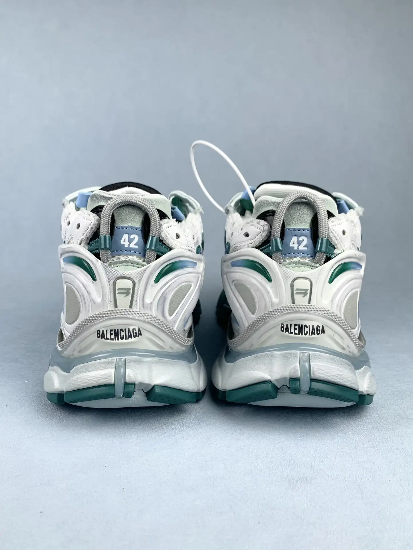 Runner Sneaker in White/Green/Blue product photo from LabelPicks