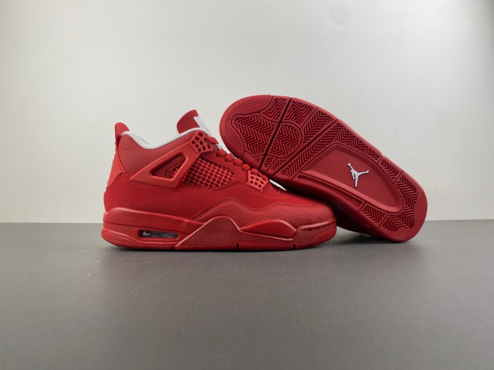 Air Jordan 4 Red Toe with Burst Texture
