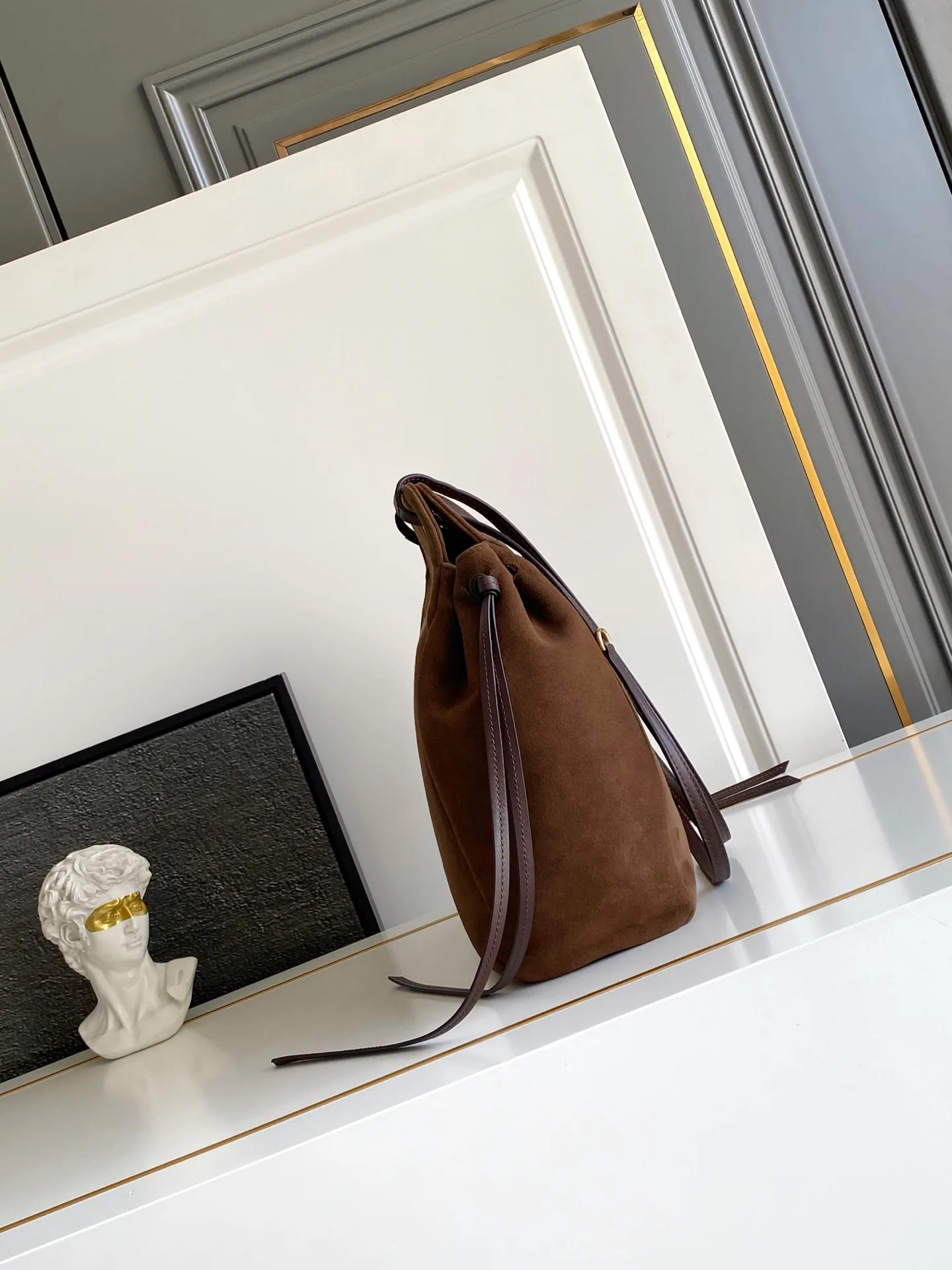 Prada Suede Leather Tote Bag product photo from LabelPicks