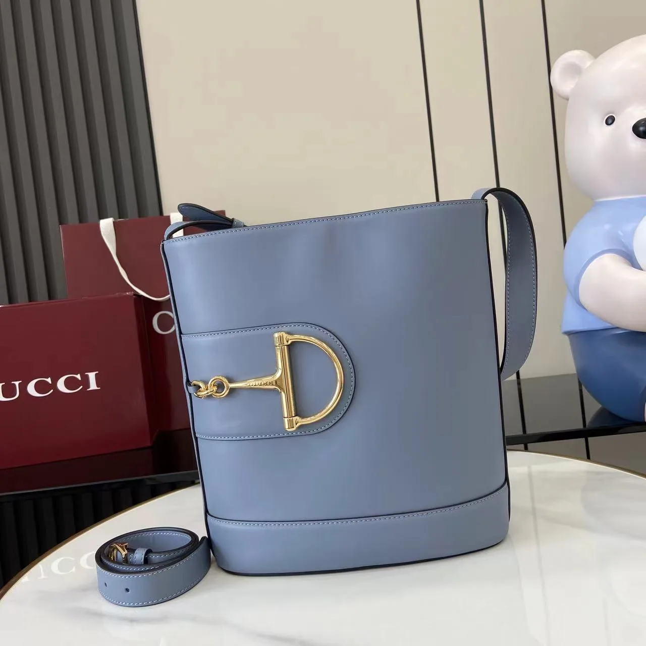 Gucci Smooth Leather Bucket Bag product photo from LabelPicks