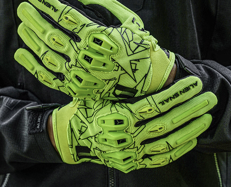Alien Snail P1 Motorcycle Riding Gloves Protective Gear Brand New - GreshamTech
