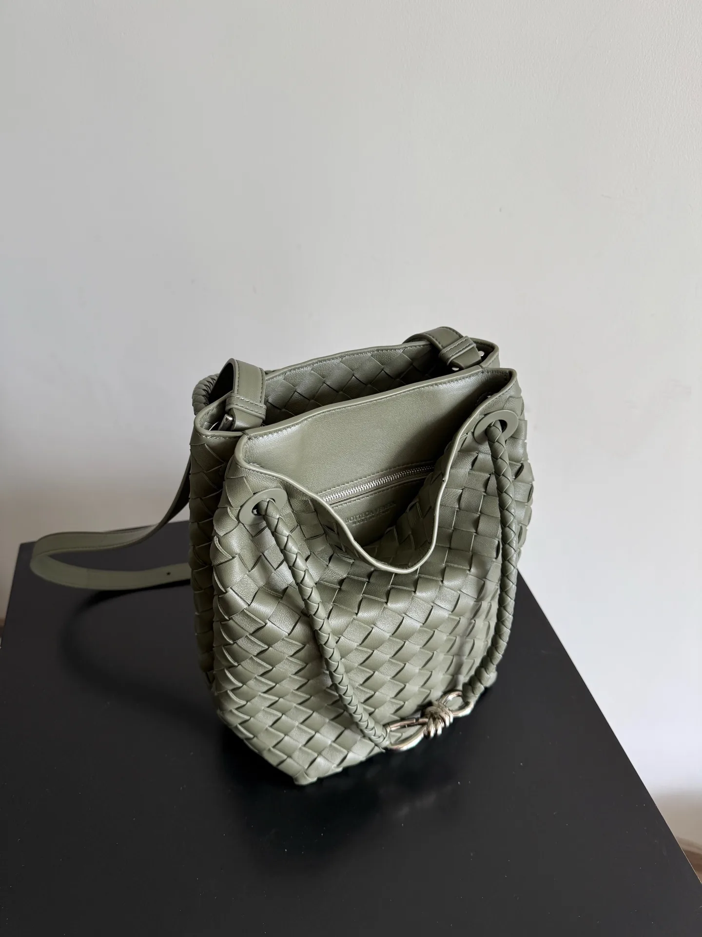 Bottega Veneta Andiamo Intrecciato Woven Leather Bucket Bag product photo from LabelPicks
