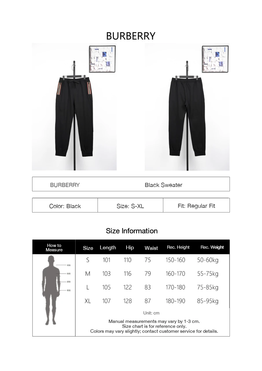 Burberry Black Check Side Knit Pants product photo from LabelPicks