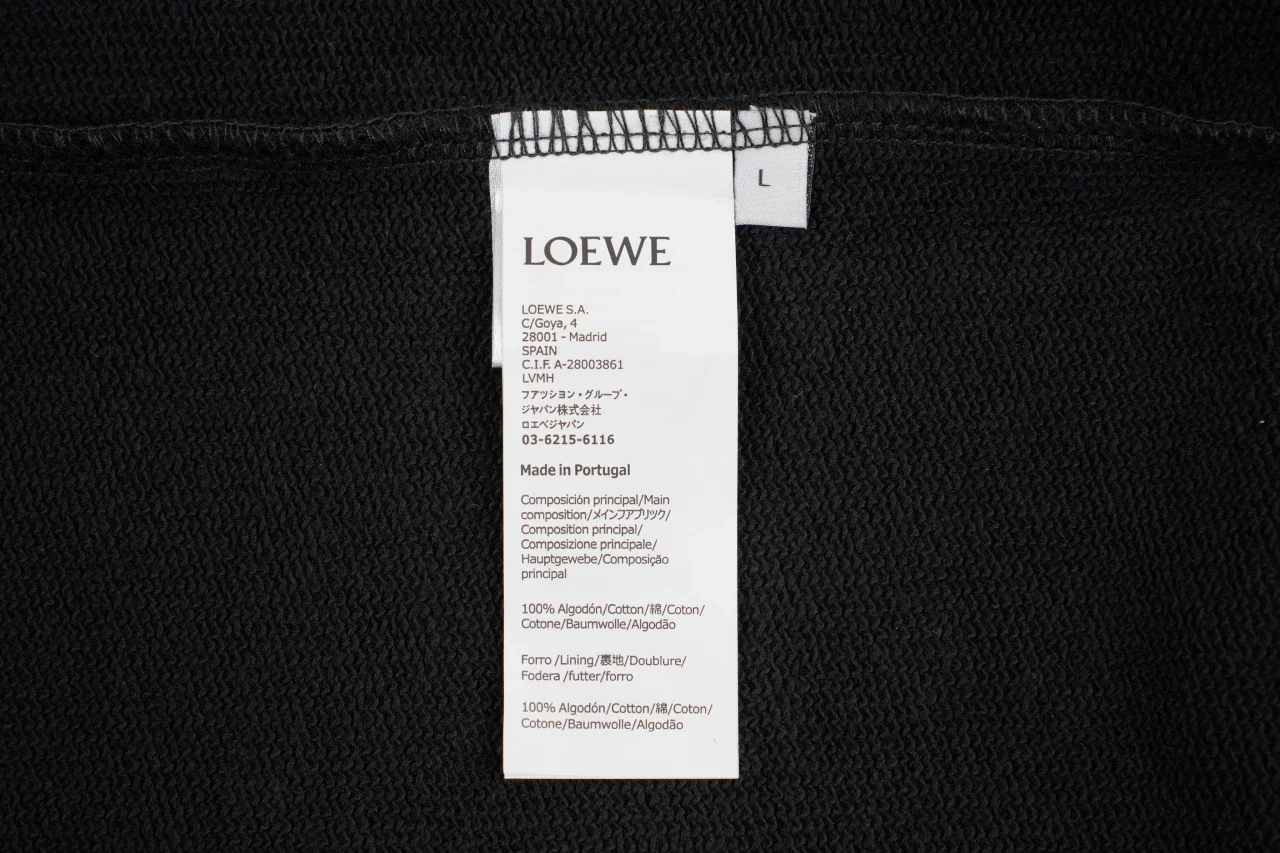 LOEWE Black Gradient Logo Embroidered Crewneck Sweatshirt product photo from LabelPicks
