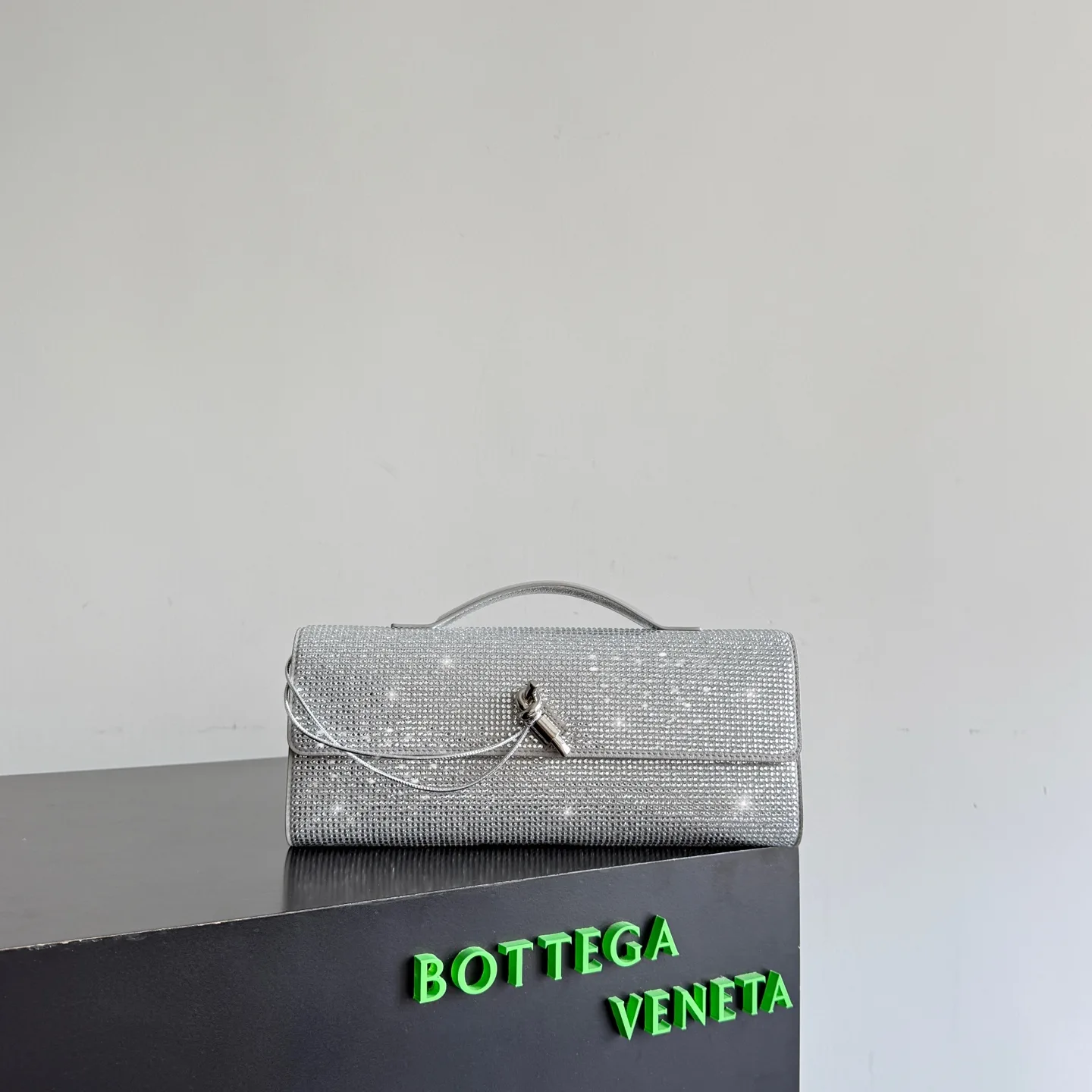 Bottega Veneta Lambskin Andiamo Clutch product photo from LabelPicks