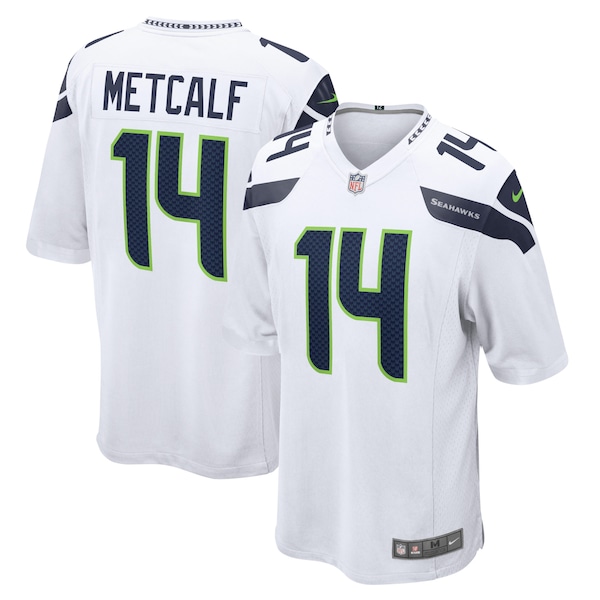 DK Metcalf Seattle Seahawks Nike Game Jersey - White/Navy