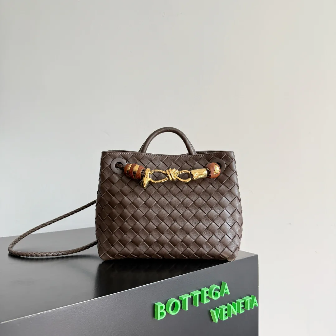 Bottega Veneta Intrecciato Woven Leather Andiamo Top Handle Bag product photo from LabelPicks
