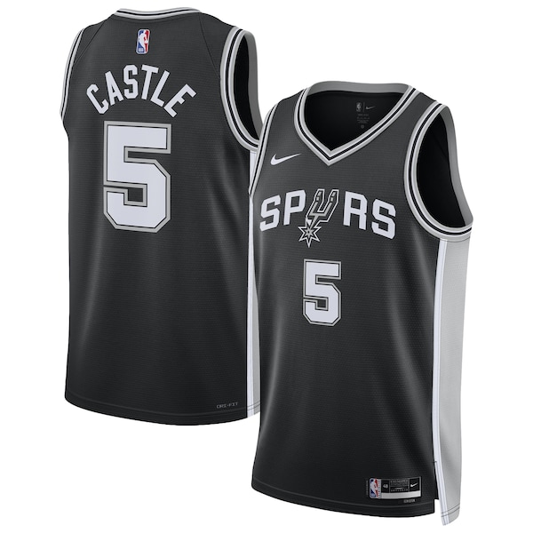 Stephon Castle San Antonio Spurs Nike Unisex Swingman Jersey - Icon Edition - Black