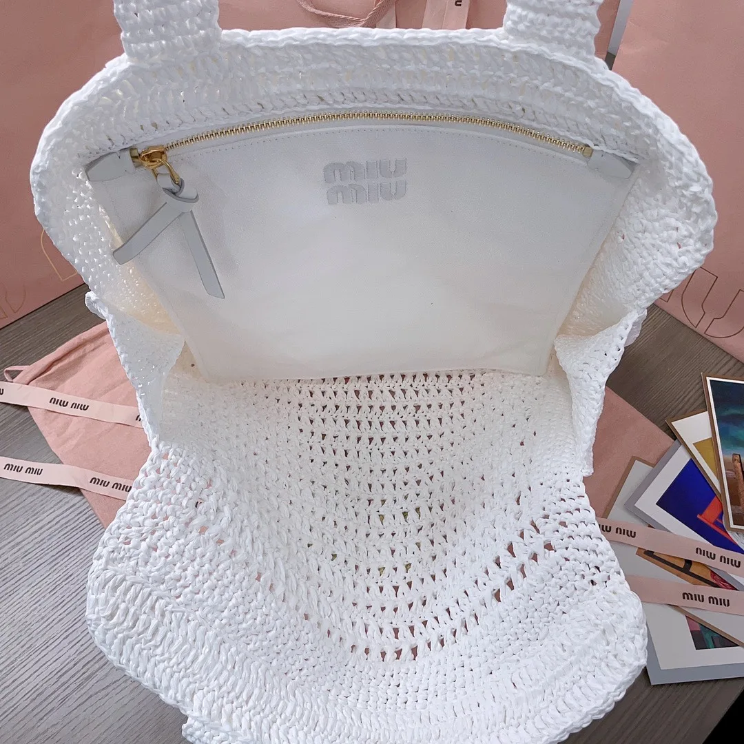 Miu Miu Woven Leather Tote Bag product photo from LabelPicks