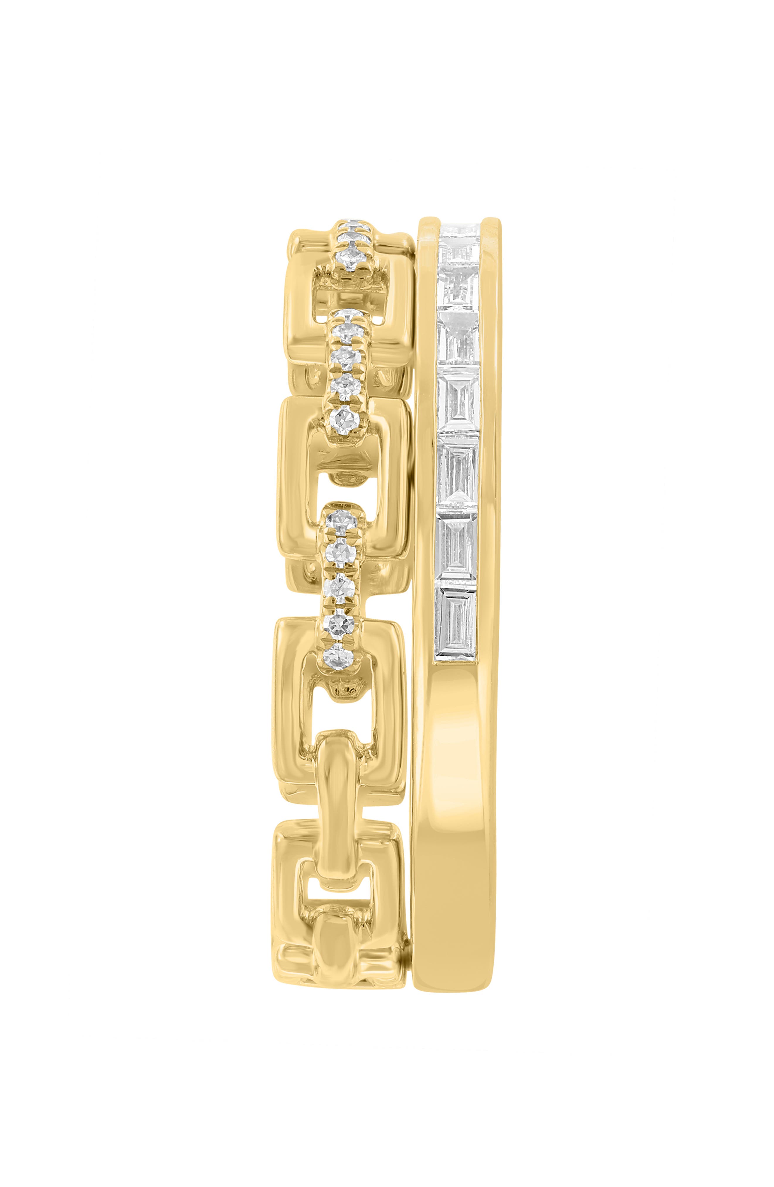 EFFY Set of 2 Diamond Band Stackable Rings